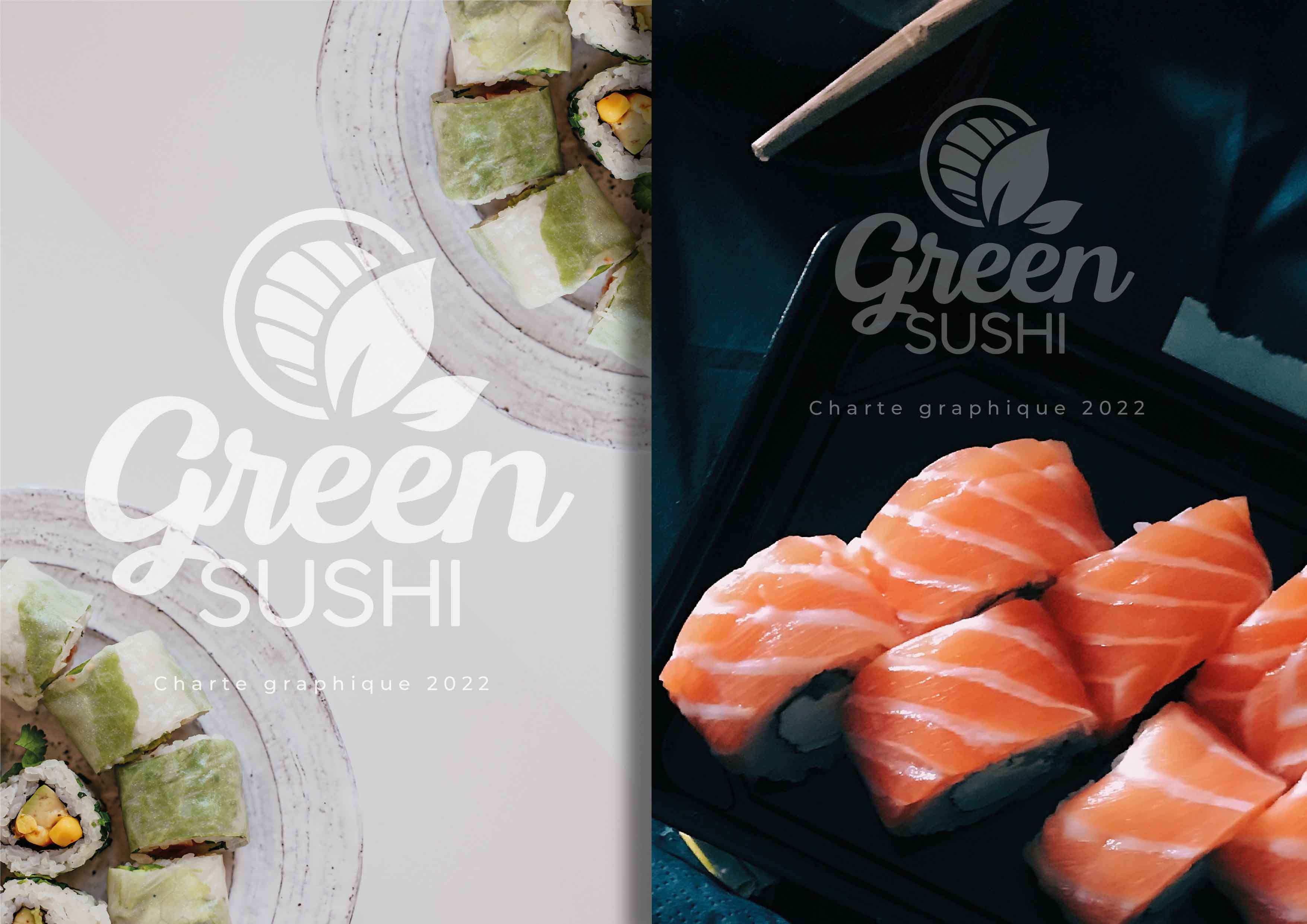 Conception de la Chatre Graphique Green Sushi. Logiciels: Photoshop, Illustrator